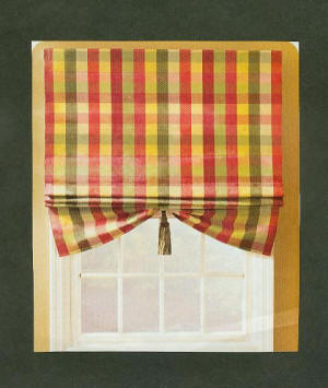 Flat Smiley Roman Shade 