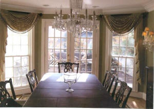 Swag and Cascade on Pole 