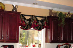 Empire Valance on Poles  